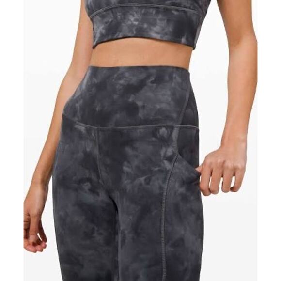 NWOT Lululemon Align High Rise Pant with Pockets 25" Diamond Dye Grey Size 20 - Picture 4 of 10